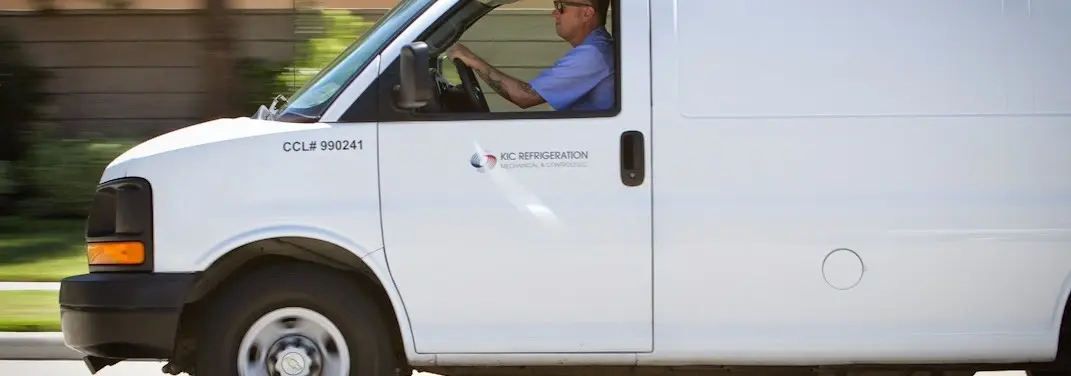 KIC Refrigeration service vehicle serving Highland area
